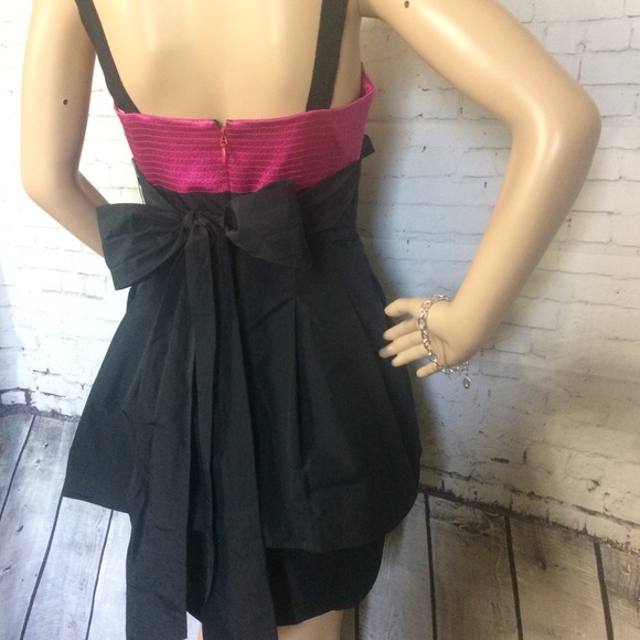 Pink and black Cocktail Formal Dress - Picture 6 of 8